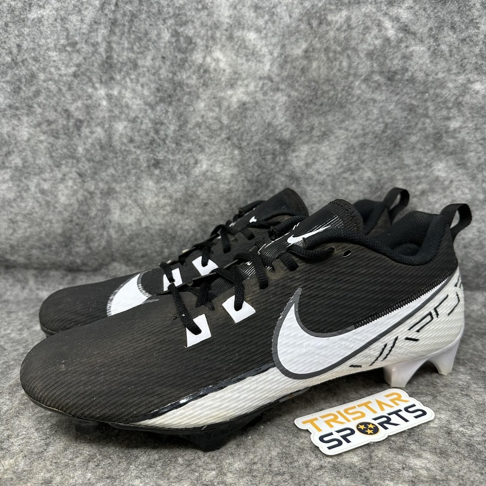 Nike Vapor Edge Speed Football Cleats Shoes Mens Size 13 Black White DA5455-001